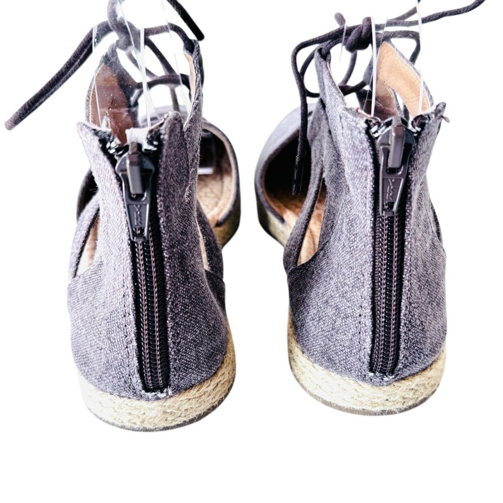 BOC/Born Concept Lucy Gladiator Espadrille Sandal Shoe Brown Canvas Size 7M - Picture 6 of 13